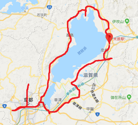 琵琶湖一周旅をしてきました・・・が、首が大変なことに！